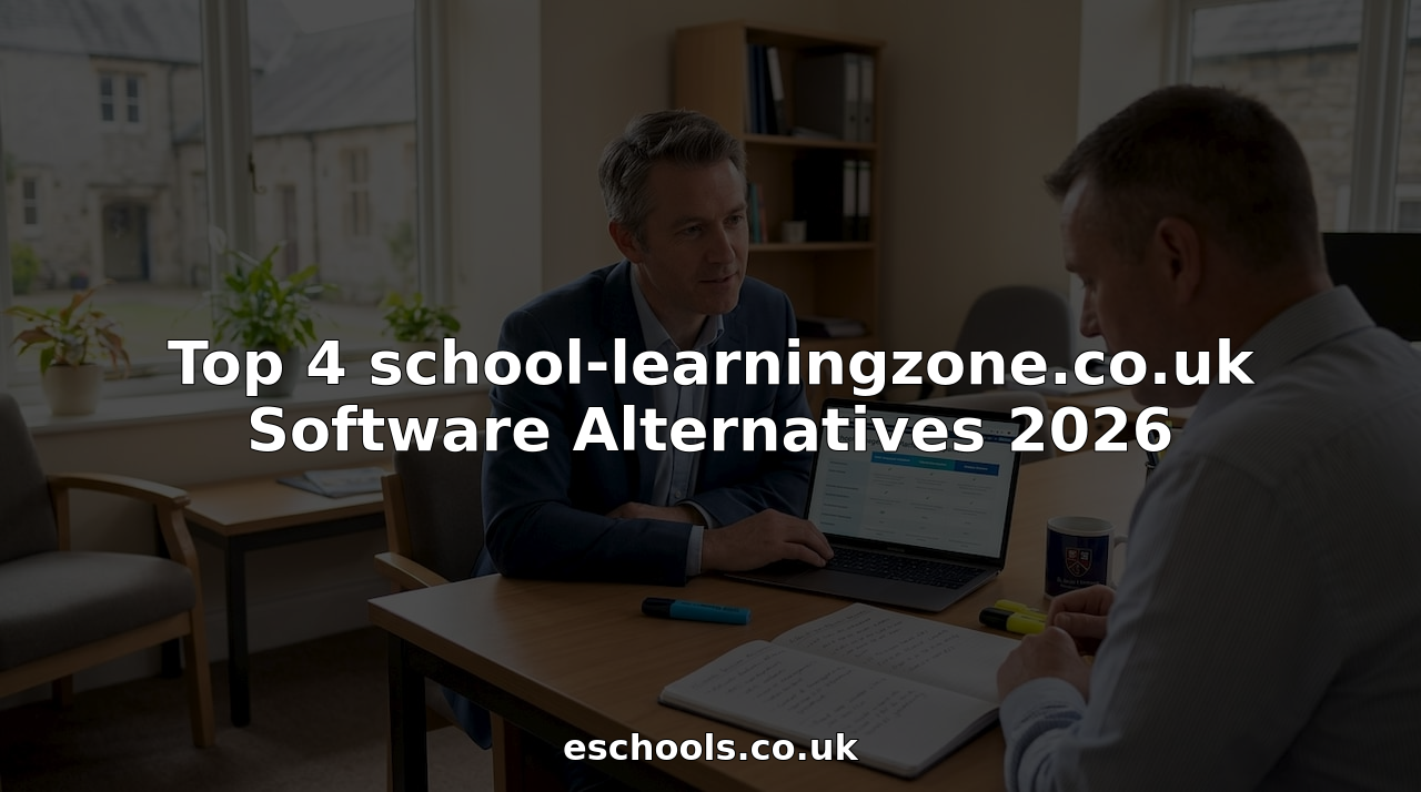 Administrators reviewing school software alternatives